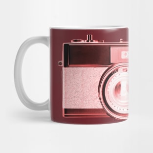 Red - Vintage 1960s Rangefinder Camera Mug